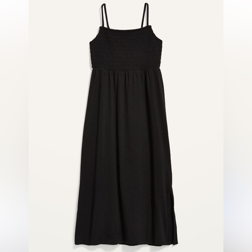 Fit & Flare Smocked Cami Midi Dress
